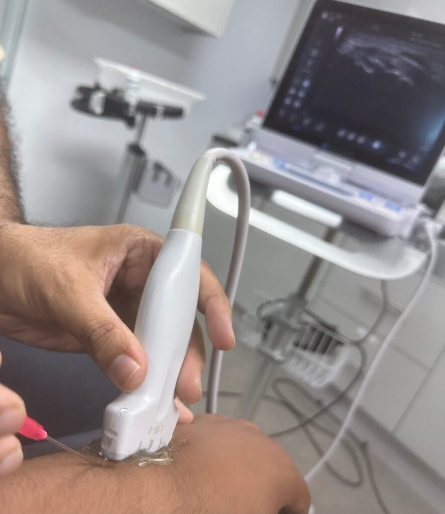 Injecting Soft tissues using Ultrasound Scanning/Imaging