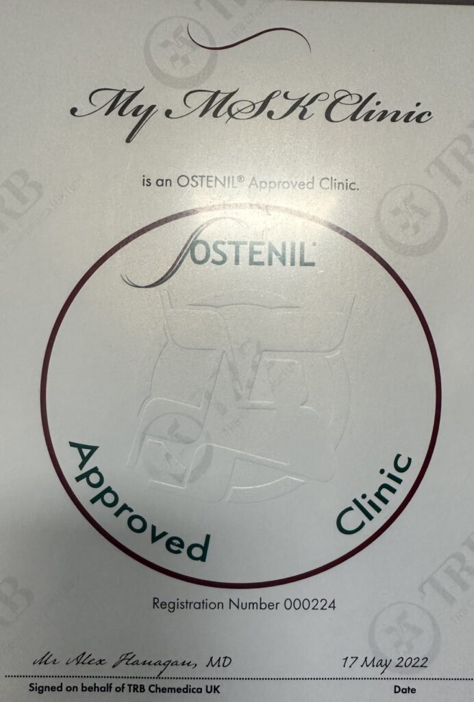 MyMSK Clinic Certificate For Ostenil